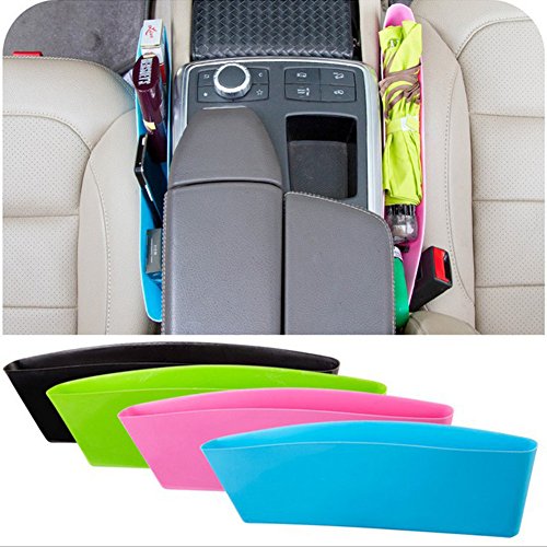 ChiTronic Car Seat Gap Dropping Stop Catcher Consoles Organizer- Set of 2,Blue