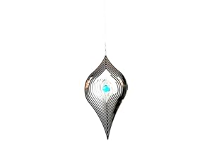 SK STYLE Large Hanging Stainless Steel Garden Wind Spinner Sun Catcher - Kite