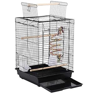 Yaheetech Jaula de Pájaros Jaula para Mascota Jaula Hierro