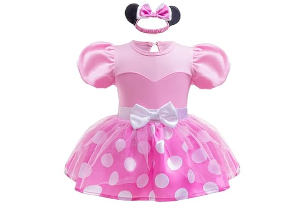 Lito Angels Disfraz de Carnaval de Princesa para Bebé Niñas Body Mono Mamelucos Onesie Vestido con Diadema
