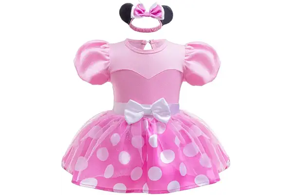 Lito Angels Disfraz de Carnaval de Princesa para Bebé Niñas Body Mono Mamelucos Onesie Vestido con Diadema