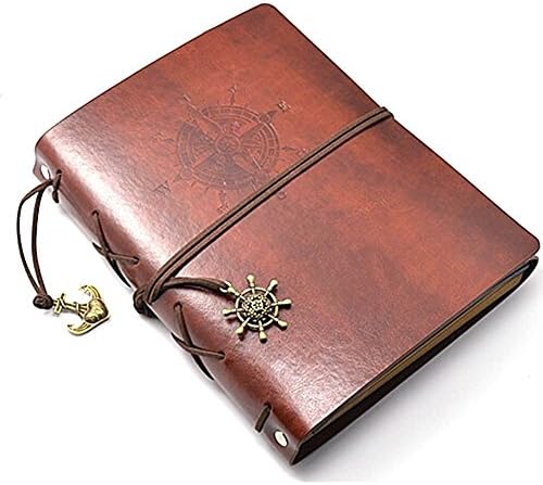 Wanruisi Vintage Retro Leather Cover Handmade Self-adhesive DIY Wedding Anniversary Journal Photo Album Scrapbook (Brown) ¡­