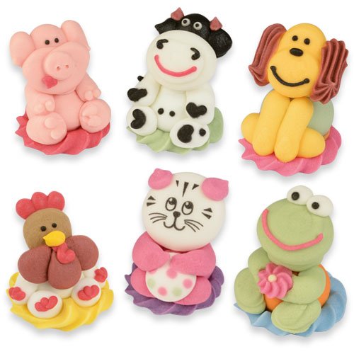 Preisvergleich Produktbild Farmtiere aus Zucker, sortiert