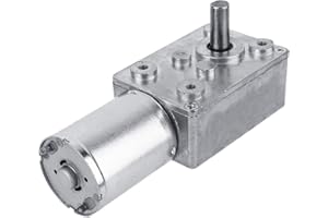 WAKECTS DC 12V Wysoki Moment Obrotowy Odwracalna Redukcja Silnik Elektryczny Wysoki Moment Obrotowy Motoreduktor ślimakowy Skrzynia Biegów Motoreduktor ślimakowy Silnik Redukcyjny(20 tr/min)