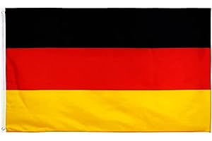 LONGIVIA Deutschland Flagge 90x150 mit 2 mit Metallösen hohe Qualität Deutschlandflagge Deutschland Fahne für Balkon Veranstaltungen Extern und Boot
