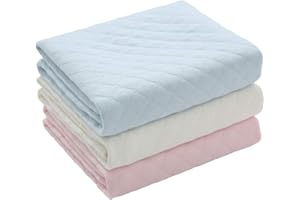 Alumuk Baby Infant Wasserdicht Matte Wickelauflage Wickelunterlage - Ökologische Baumwolle Atmungsaktiv Waschbar Wiederverwendbare Windel Matte,3 Stück in Paket (60x70 cm (3er Pack))