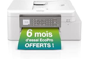 Brother MFC-J4340DWE - Imprimante Jet d'encre Couleur Multifonction sans Fil Professionnelle A4 - Eligible au Forfait d'encre EcoPro.