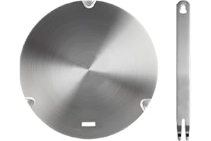 Induktionskochfeld-Konverterplatte, NISPOTDOR Induktionsplatte, Konverterscheiben, Wärmediffusor, Induktionsplatte zum Kochen von Milch, Kaffee, 26 cm