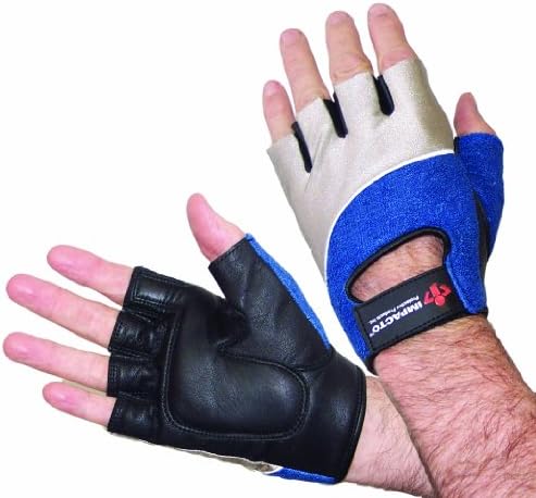 Impacto 400-00 XL Anti-Impact Gel Work Glove - Black/Blue/Grey