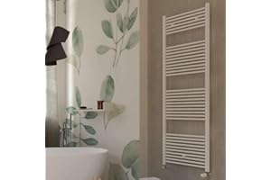 OGOMONDO Termoarredo Bianco Bagno Acciaio Calorifero Termosifone