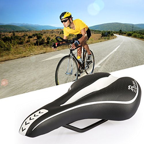 Ondeni Fahrradsattel mit wasserdichter Fahrradsattelbezug MTB Gel Sattel Mountainbike Sattel City Tourensattel Trekking Rennrad Sattel - 6