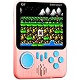 showkah® G7 Ultra-thin Mini Retro Handheld Portable Game Console 3.5-Inch LCD Color Screen Built-In 666 Game with Inbuilt Speaker Connect with TV Gameboy Best Gifts for Kids Game Box (Pink)