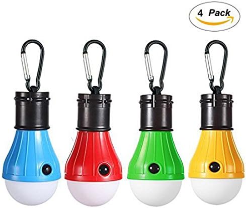 LED Tent Lamp by Ymstarco, Camping Lantern Lamp Emergency Light Battery Powered Waterproof Portable Bulb for Hiking Fishing Camping Household Car Repairing,4 Pack