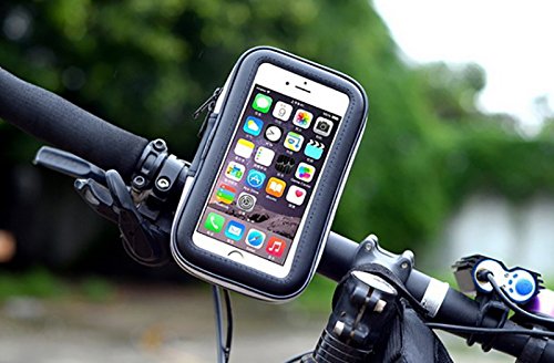 haodou supporto bicicletta impermeabile per Smartphone Supporto Stabile volante titolare 4.7Â pollici adatto per tutti i tipi di bicicletta e manubrio nero