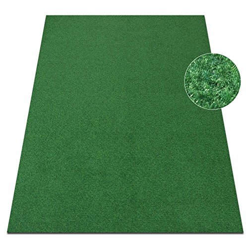 Evergreen Rasenteppich Kunstrasen Comfort m. Noppen – der Standard Vlies-Kunstrasen mit Drainagenoppen | Gesamthöhe ca 5mm | Gewicht 1.190g/m² | mit Drainagenoppen und Wasserdurchlässig 30 Liter/Min/m² | Pflegeleicht & Strapazierfähig & weiche Vlies-Oberfläche | Kunstrasenteppich (2 m x 4 m) - 5