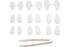 Layhou Unsichtbarer Nasenfilter Ultra-atmungsaktive Nasenfilter Nasenfilter Nasenstöpsel für Gerüche mit Mini-HEPA-Filter Luftfilterung von Pollenstaub Rauch Klein + Mittel + Groß Runde Form