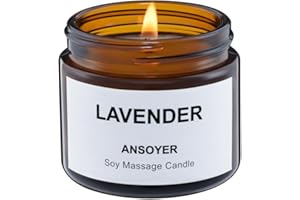 ANSOYER Vela de Masaje, 10 cm (CEDRO & SÁNDALO)