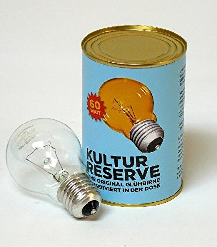 Preisvergleich Produktbild Kultur-Reserve: Eine original Glühbirne in der Dose