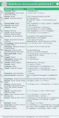 Anästhesie-Intensivmeds pocketcards Set: Sichere Medikation im Intensivbereich.