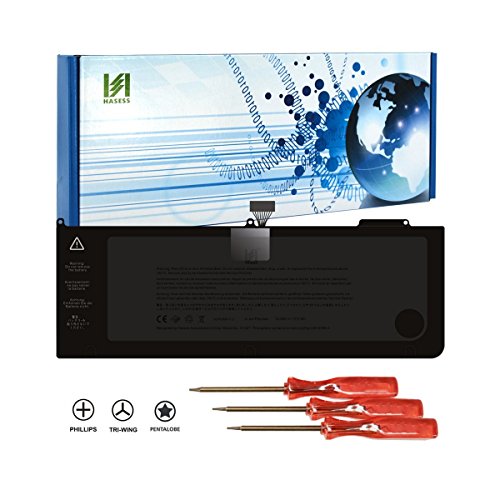 HASESS 6500mAh 10.95V Ultra Hochleistung Notebook Laptop Batterie Li-Polymer Akku A1321 für Apple MacBook Pro 15" A1321 A1286(2009~2010 Version nur)Fits MB985 MB985CH/A,MC118,MC373,MC372,MC371,MC986 Notebook Batterie 6-Zellen mit 18 Monate Garantie