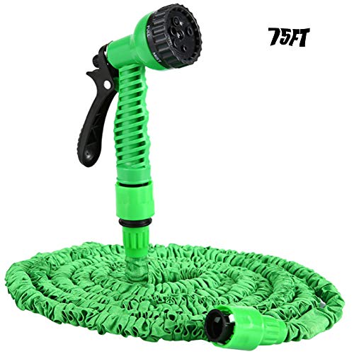 Preisvergleich Produktbild BEJshanshan Flexibler Gartenschlauch 75FT, Wasserschlauch Flexischlauch Bewässerung Stretch Schlauch Mit 7 Funktion Dehnbar Für Gartenbewässerung