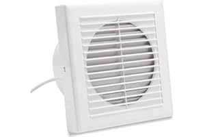 SWANEW Ø 100 mm Ventilateur extracteur d’ silencieux, ventilateur d'extraction de salle de bain cuisine WC ventilateur de salle de bain, blanc