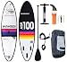 Produktbild WOWSEA SUP Aufblasbares PVC Stand-up Paddel Board - 305 x 81 x 15 cm - Dualer Pumpe, Rucksack, Composite-Paddel, Fuß Seil