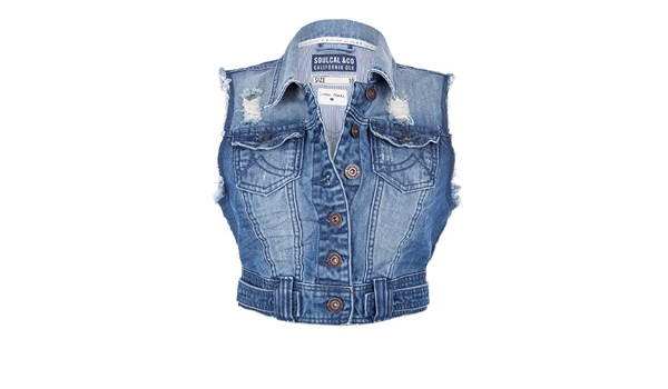 Soul Cal Deluxe Vintage Denim Jacket 