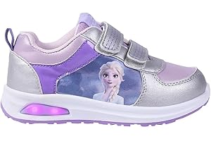 CERDÁ LIFE'S LITTLE MOMENTS Basket Lumineuse à Led Pour Fille La Reine des Neiges Tennis Shoe, Multicolore, 10 UK Child