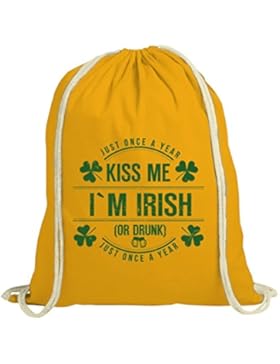 Irland St. Patrick's Day natur Turnbeutel Gym Bag Kiss Me I'm Irish