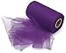 Produktbild Weddecor 300ft, 6 x 100 Meter Tüll Roll Spool Tutu Party Geburtstag Dekoration-Crafts Braut mit Rock-Schleife. Violett