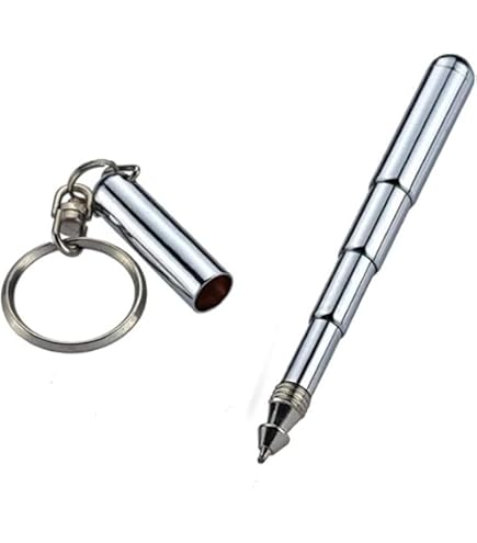 4er-Set Karabiner-Kugelschreiber – Drückmechanik, 22 Cm, Schwarz, Praktisch Für Schule, Büro & Outdoor
