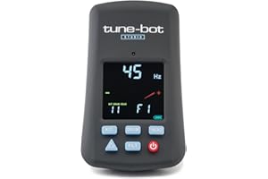 Overtone Labs Tune-Bot Studio TBS-001 Digitales Schlagzeug-Stimmgerät mit Clip, Frequenz- & Tonhöhenmessung, Speicherfunktion für 5 Drumkits, LCD-Farbdisplay, inkl. Etui
