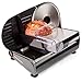 Produktbild Andrew James – Elektrische Präzisions-Aufschnittmaschine Allesschneider in Schwarz – 19cm Klinge + 2 Extra Klingen für Brot und Fleisch – 2 Jahre Garantie