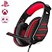 Produktbild Gaming Headset mit Mikrofon für PC PS4 Xbox One, Beexcellent Professional Stereo-Sound Hoher Tragekomfort 3.5mm LED Kopfhörer für Laptop Smartphone MAC iPad iPod