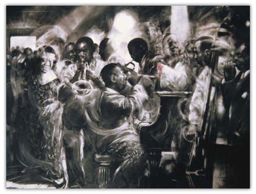 Charlie Mackesy 60 x 80 cm Chicken Jazz Canvas