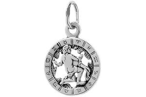 NKlaus 925 Sterlingsilber Kettenanhänger Horoskop Sternzeichen Zodiak