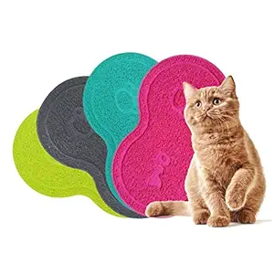 Pets Empire Pet Dog Cat Feeding Mat Pad PVC Bed Dish Bowl Food Water Feed Placemat(Color May Vary)