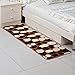 Produktbild DADAO Läufer teppiche Teppich Wohnzimmer Schlafzimmer Faltbare rechteckig Teppich,Waschbar-B 80x160cm(31x63inch)