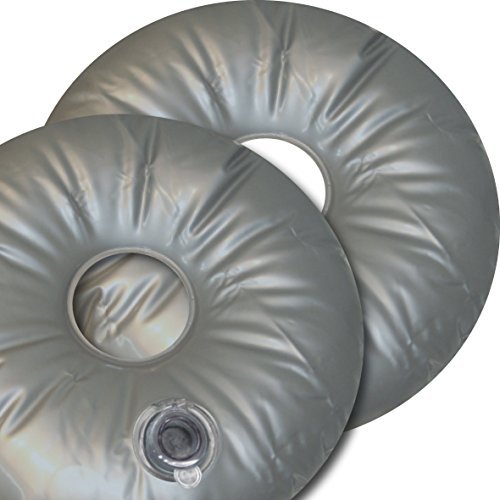 2 Stück Schlauchgewicht Gewicht 10 Liter Sand Wasser für Kreuzfuß Fahne Flagge Beachflag