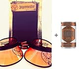  Jägermeister Fan Set - Tafel Werbetafel aus Pappe + 2 Visor Kappe Transparent Cap Mütze Sonnen Schutz + 5 Freundschaftsarmbänder Silikon Armband