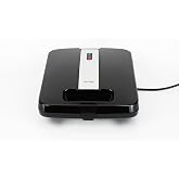 Huslog Panini Grill Sandwich Maker 1400W, Non-Stick Plates, Cool Touch Handle, Light Indicator, Non-Slip Base, Compact and Po
