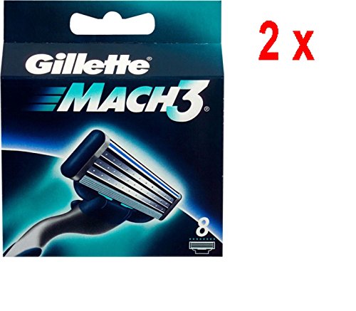 2 x Gillette Mach3 Razor Blades – Pack of 8
