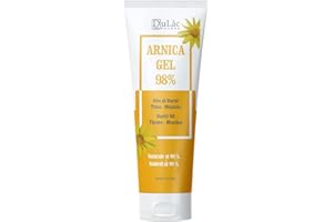 DULÀC FARMACEUTICI 1982 DuLàc, Gel con Árnica 98% con Aceite de Buriti, Tomillo y Mentol, para Masajear los Músculos y las Articulaciones, Testado Dermatológicamente y Sin Níquel, Made in Italy, 100 ml