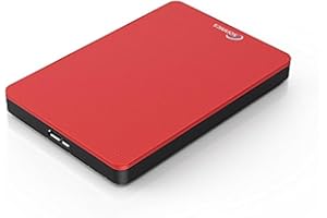 Sonnics 500GB Rot Externe tragbare Festplatte USB 3.0 super schnelle Übertragungsgeschwindigkeit für den Einsatz mit Windows PC,Mac, Xbox ONE und PS4 Fat32
