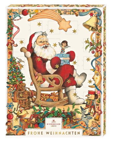 Preisvergleich Produktbild Niederegger Adventskalender Motiv "Weihnachtsmann", 1er Pack (1 x 500 g)