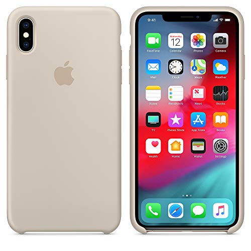AIWE-ES Funda para iPhone XS 5.8", Funda Silicona Líquida con Protección contra Caídas Anti-Rasguño para iPhone XS (iPhone XS 5.8", Piedra)