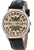 Vintage Sepia Sergeant Pepper Logo Art Beatles Sammlerstück 40 mm Messing Armbanduhr