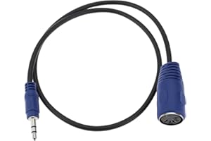 YINETTECH Câble MIDI Femelle 5 Broches vers Jack TRS Mâle 3,5 Mm Compatible avec Akai MPC Studio MPC Touch MPX8 SQ-1 Jack TRS Droit