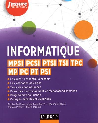 Book's Cover of Informatique  MPSI PCSI PTSI TSI TPC MP PC PT PSI